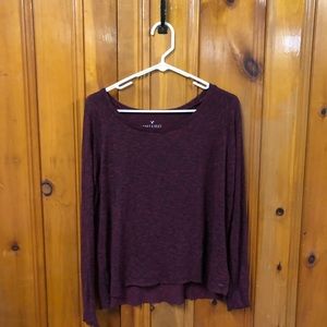 Maroon long sleeved shirt